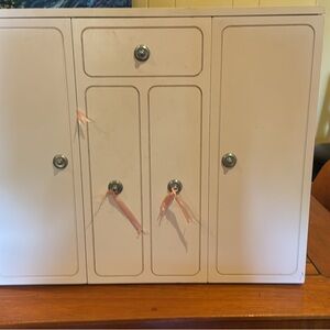 Elegant Cream Storage Cabinet